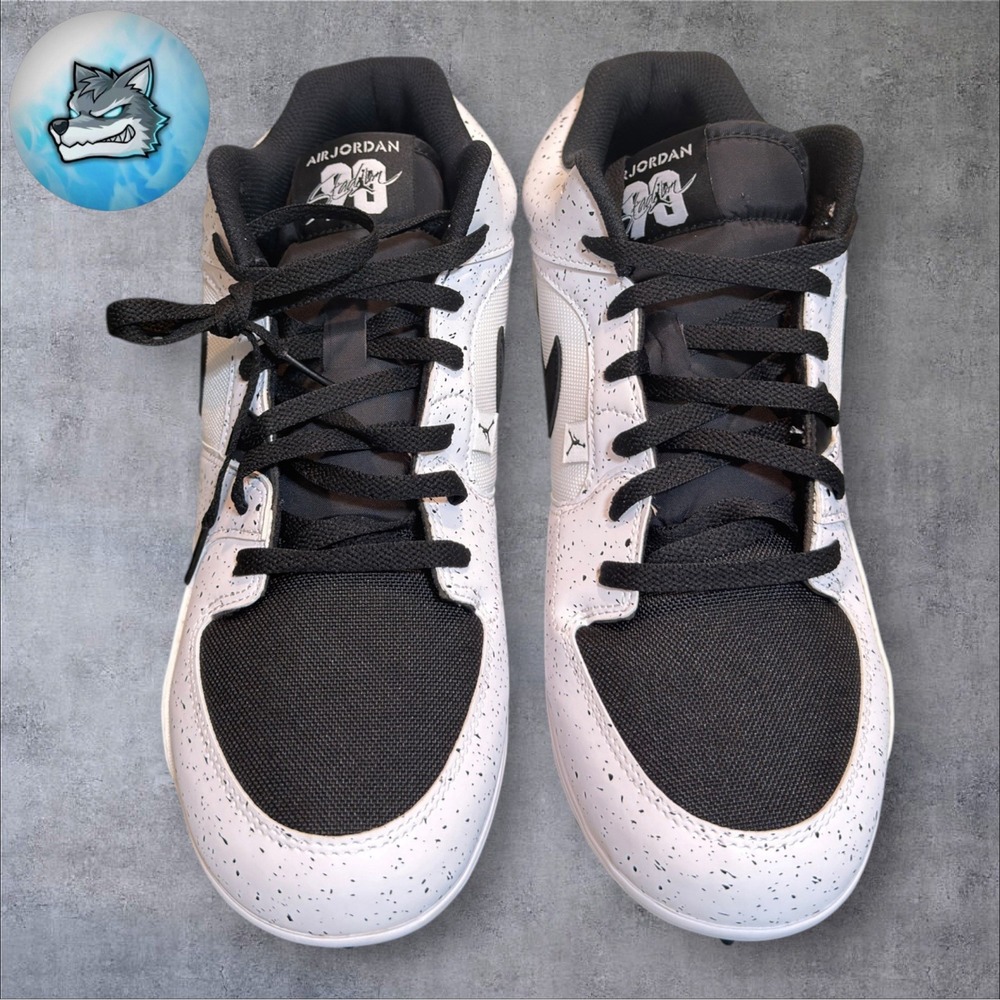 Nike Air Jordan Stadium 90 Low TD Men Size 8.5 White Football Cleats HQ0210-100 - Picture 5 of 5